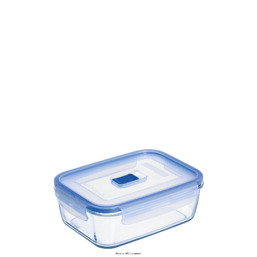 Luminarc Pure Box Active Glasbehälter Set, transparent, rechteckig, 6er Pack, Volumen: 1970 ml, L x B x H: 24,2 x 18 x 7,9 cm - Bild 1