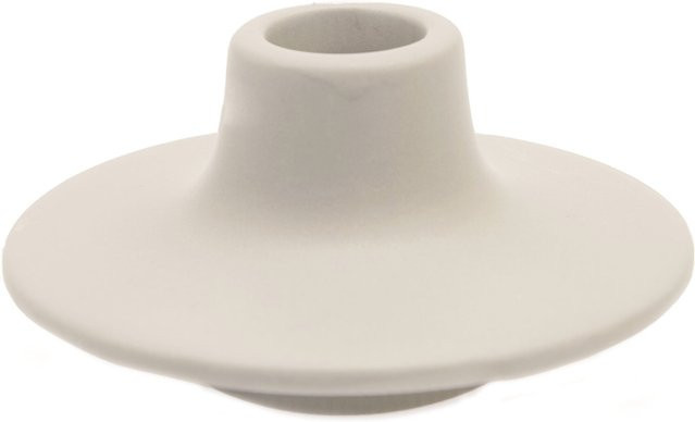 Rico Design Keramikkerzenhalter für Stabkerzen und Spiralkerzen, Creme, B/T/H: 9 x 9 x 4,8 cm - Bild 1