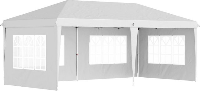 Outsunny Faltpavillon mit Seitenwänden in Weiss, B/T/H: 585 x 295 x 270 cm - Bild 1
