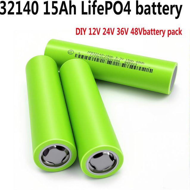 DAWEIKALA LiFePO4 Akkupack 15Ah wiederaufladbare Lithium-Eisenphosphat-Zylinderbatterie für Elektrowerkzeuge, Farbe: Grün - Bild 1