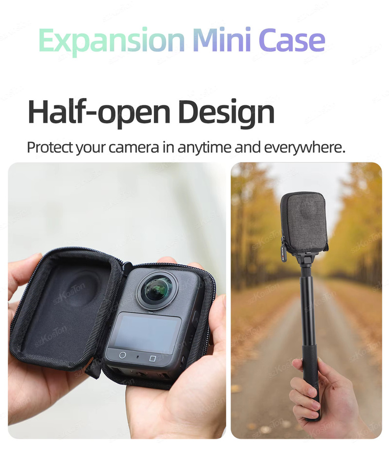 Stoßfeste Tragetasche für DJI OSMO 360 Adventure Combo Standard in Grau - Bild 5