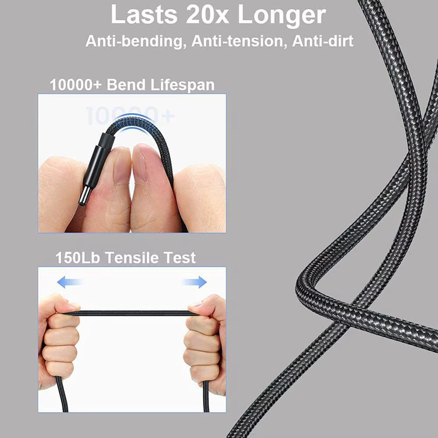 Lenovo USB-C zu USB Slim Square Tip PD Netzkabel für Laptop, 1,8 m Länge - Bild 6