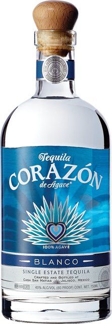 Corazon Blanco Tequila, Mexiko, 40% Vol., 0,7 l - Bild 1