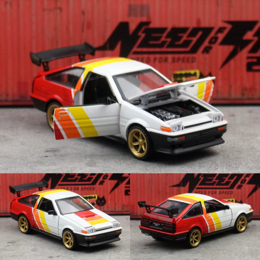 caipo Toyota AE86 Sprinter Trueno Rennwagen, Spielzeugauto, 1:37, Bausatz, Modell Diecast - Bild 5