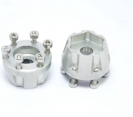 Metsafil 1:10 Crawler Radnabe aus Aluminium, 2 Stück - Bild 1