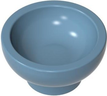 Gobricks Ausrüstungs-Geschirrsteine Schüsselteile, 10-teiliges Set, Blau - Bild 1
