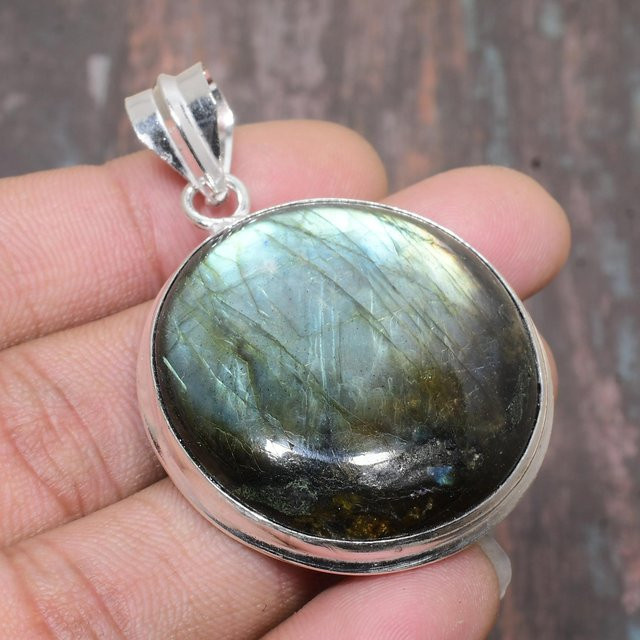 Schmuckanhänger Labradorit, 925 Silber, Damen - Bild 1