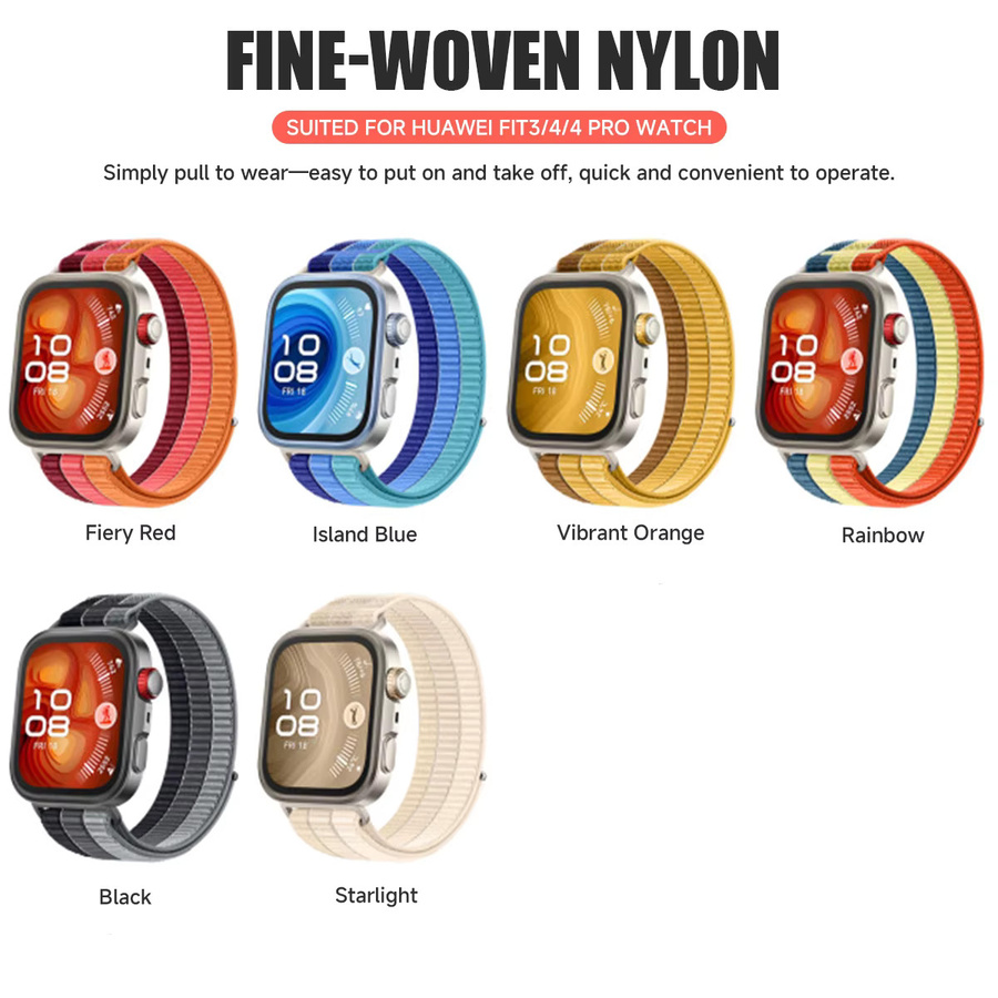 CHIICSMART Uhrenarmband Nylon, Sport-Smartwatch-Armband für Huawei Watch Fit 5/5Pro/3/4 - Bild 4
