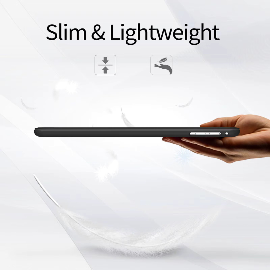 Magnetische Smart Cover Schutzhülle für Apple iPad Mini 1 2 3 4 5 Generation in Schwarz mit weichem TPU - Bild 4