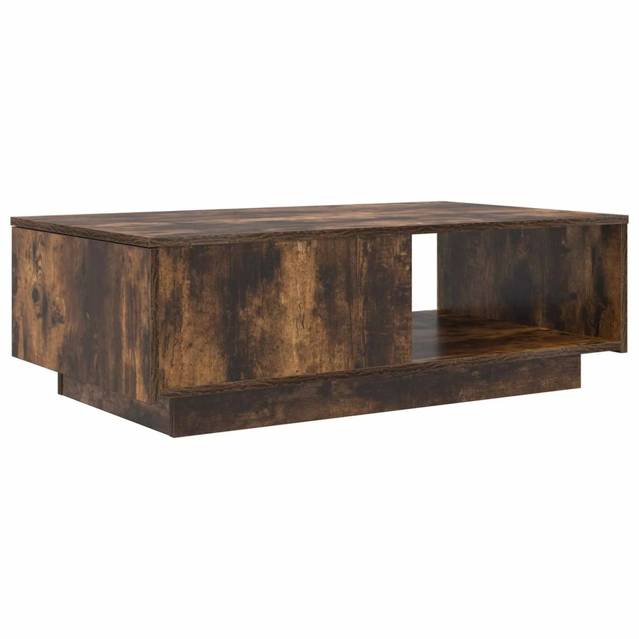vidaXL Couchtisch Modern aus Holzwerkstoff in Geräuchert Eiche Braun, B/T/H: 95 x 55 x 31 cm - Bild 2