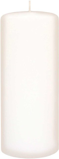 Kopschitz Stumpenkerze weiß Höhe: 20 cm, Durchmesser: 8 cm - Bild 1
