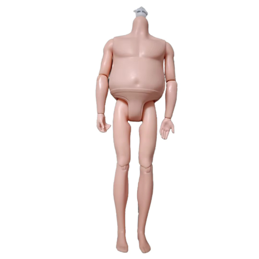 ROUND YUAN Männliche Puppe Gelenke Körper Figuren White - Bild 1