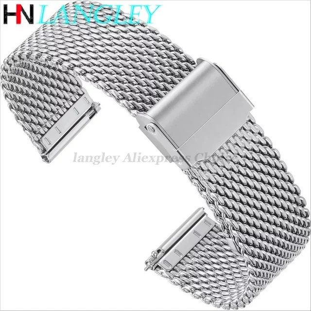 Uhrenarmband Milanese Mesh, Edelstahl, Silber, Unisex - Bild 1