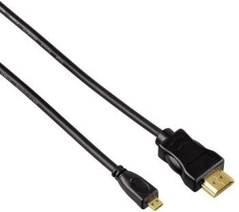 Hama High Speed HDMI zu Micro HDMI Kabel mit Ethernet in Schwarz, Länge: 0,5 m - Bild 1