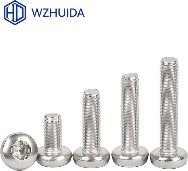 WZHUIDA Sechskant-Torx-Rundkopfschrauben GB2672 aus Edelstahl in Silber - Bild 1