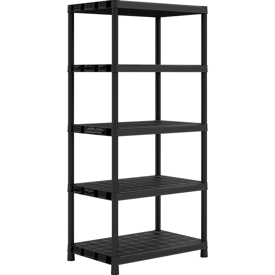 OBI Kunststoffregal L-90 in Schwarz, H x B x T: 187 x 90 x 60 cm - Bild 2