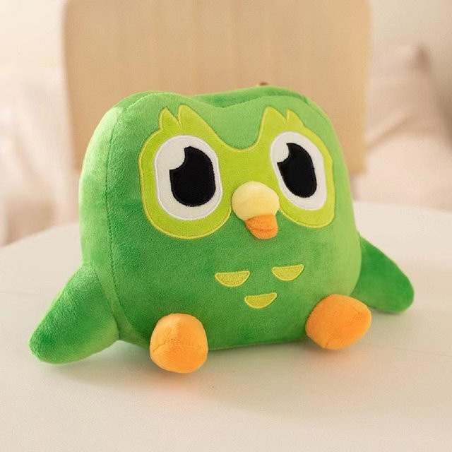 Duolingo Kawaii Grüne Eule, Plüschtier, 25cm, ab 3 Jahren - Bild 1