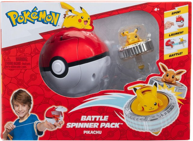 Pokémon Spielfigur Battle Spinner Pikachu Pokéball, ab 4 Jahren - Bild 1
