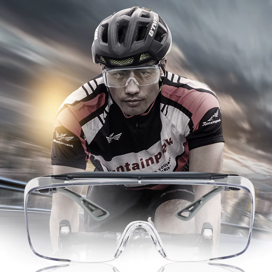VOPHA Schutzbrille HM6 über der Brille mit ANSI Z87.1-Gläsern, transparent, mit Antibeschlag- und Kratzschutz sowie Seitenschutz - Bild 3