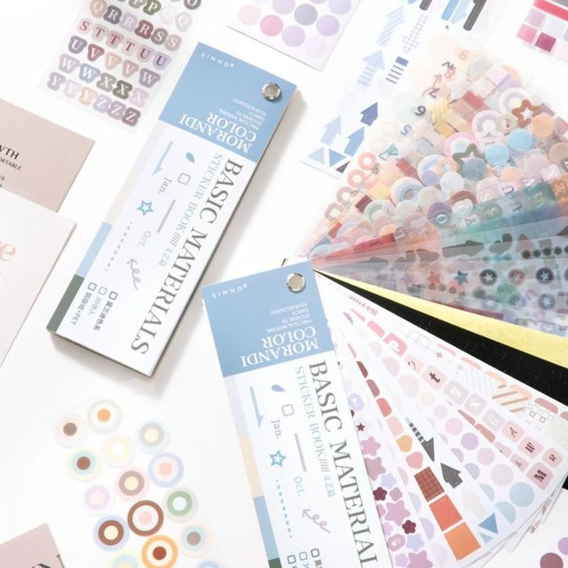 32 Stück Scrapbooking Aufkleber Set in Multicolour für Tagebuch und Collage aus Papier - Bild 1
