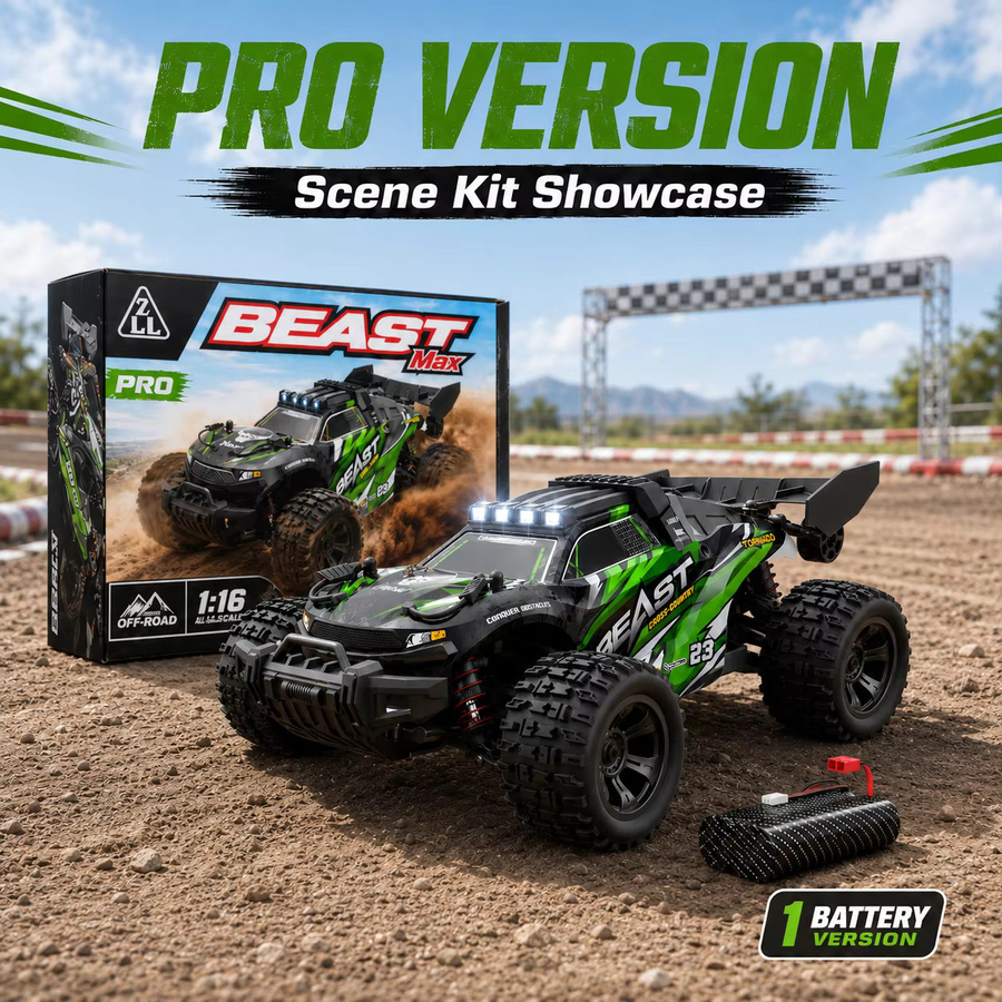 ZNLYRION RC Auto Monster Truck Offroad, 1:18 Maßstab, mit Metallchassis, LED-Lichtern, ab 14 Jahren - Bild 6
