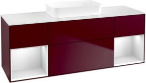 V&B Waschtischunterschrank Finion in Weiß matt mit Lackierung, B/T/H: 160 x 60,3 x 50,1 cm - Bild 1