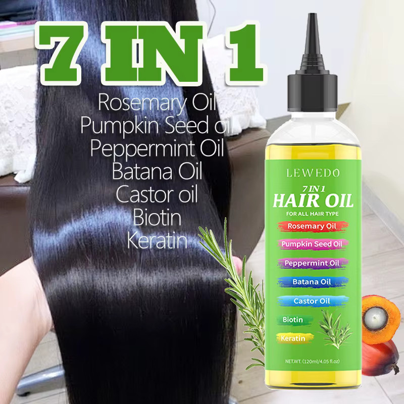 LEWEDO 7-in-1 Haaröl mit Rosmarin, Keratin und Kollagen, Unisex - Bild 2