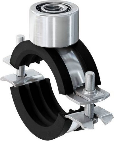 Fischer Rohrschelle FRS triple 63-70 aus verzinktem Stahl, 25 Stück - Bild 1