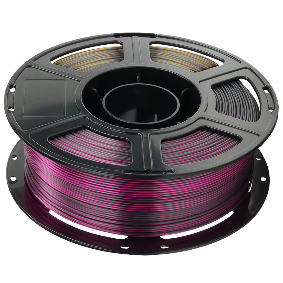 3D Maliang Dreifarbiges Seiden-Filament für FDM 3D-Drucker, Gold-Lila-Schwarz, 1,75mm - Bild 2