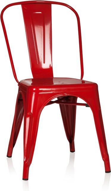 hjh OFFICE Bistrostuhl VANTAGGIO COMFORT aus Stahl ohne Armlehnen im Industry-Look - Bild 1