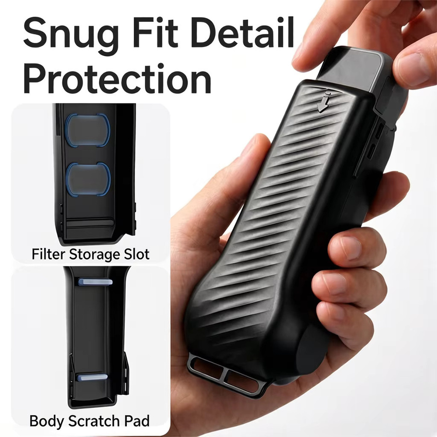 Harte Schutzhülle für DJI Osmo Pocket 4 in Schwarz für Kamera- und Displayschutz - Bild 2