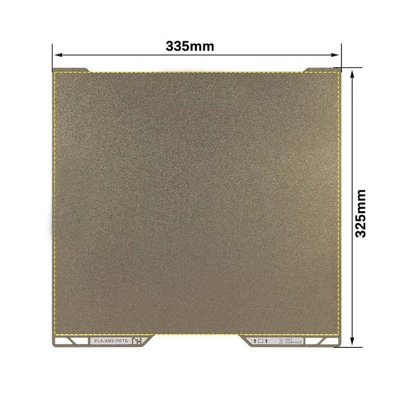 Bambu Lab H2C Magnetische Federstahlfolie für FDM-Druck, Doppelseitige Bauplatte PET PEO PEY H1H, B/T: 335 x 325 mm - Bild 3