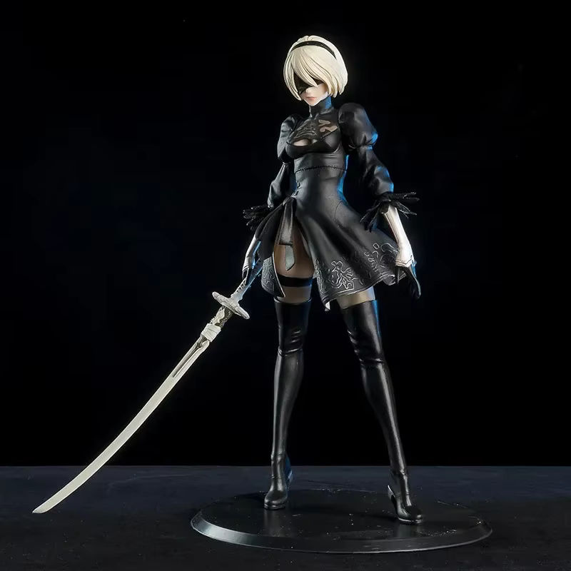 Bandai NieR Automata 2B No.2 Type B Anime Figur aus PVC in Schwarz, Höhe: 28 cm - Bild 2