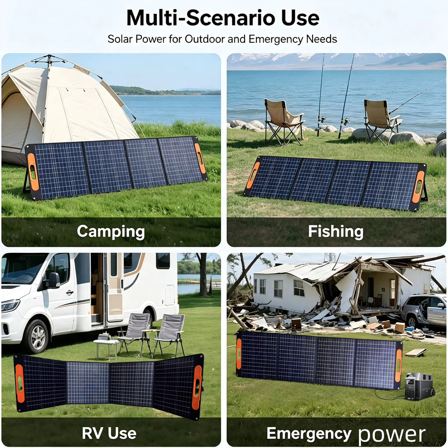 JINGYANGPV Tragbares faltbares Monokristallines Solarpanel 180W 18V mit 23,4% Effizienz, Wasserdichtes Solarladegerät-Set für Powerstation, Laptop, Wohnmobil und Camping - Bild 8