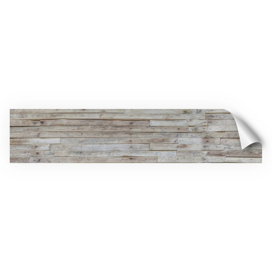 Myspotti Küchenrückwandfolie in Holzoptik, selbstklebend, Farbe: Weiß/Braun, B: 280 cm, H: 60 cm - Bild 2