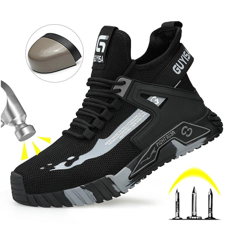 Nice Select Sicherheitsschuhe für Herren und Damen in Schwarz mit Stahlkappe und Durchtrittschutz, Größe 41 - Bild 4