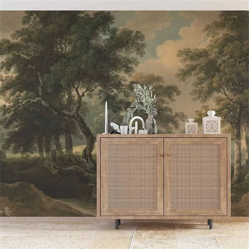 Wald Foto Tapete 3D Wandgestaltung für dein Wohnzimmer als Wandtattoo und Wanddeko - Bild 3
