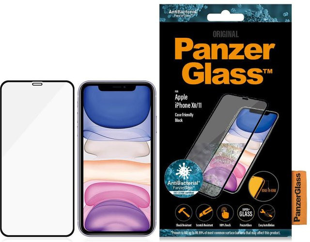 PanzerGlass Schutzglas für Apple iPhone 11 und iPhone XR, Edge-to-Edge, transparent - Bild 1