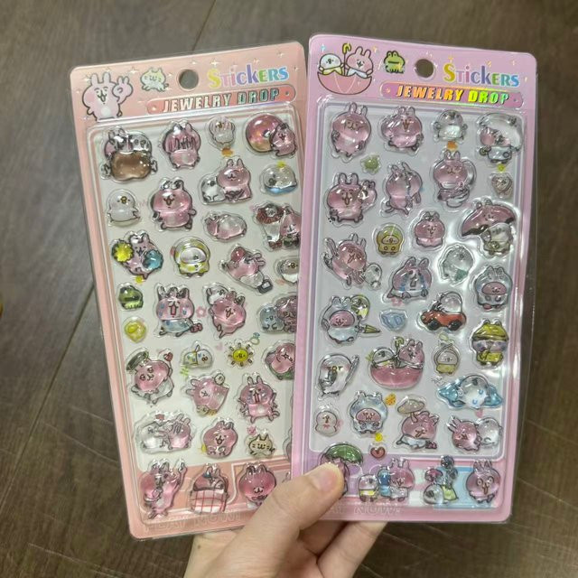 Bandai 3D Kawaii Cartoon Haustier Aufkleber aus Resin in Multicolour für Journaling, Handyhüllen und DIY Basteldekoration - Bild 1