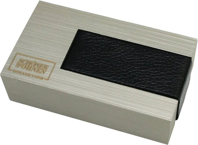Schöner Wohnen Endstück Stripe für Gardinenstange Matteo, 2 Stück, Stahl-Gebürstet, Silber - Bild 1