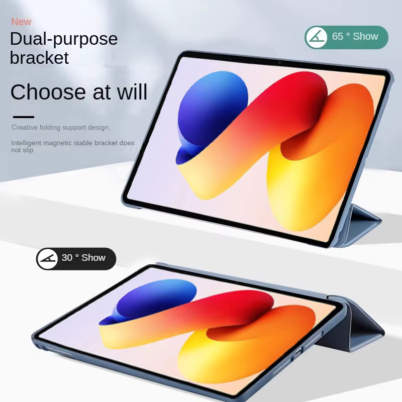 Xiaomi Redmi Pad 2 Pro Schutzhülle 12,1 Zoll Magnetische Trifold Hülle aus PU und TPU in Blau - Bild 3