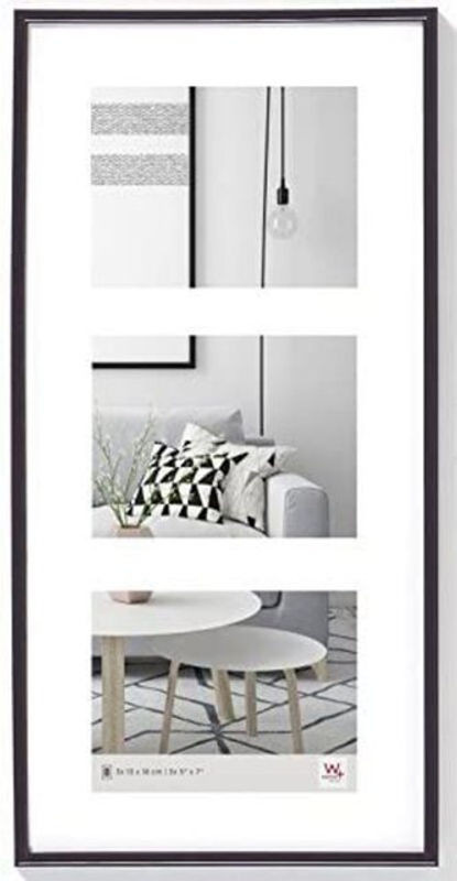 Walther Design Kst.galerie Bilderrahmen mit Passepartout in Schwarz, B/H: 13 x 18 cm - Bild 1
