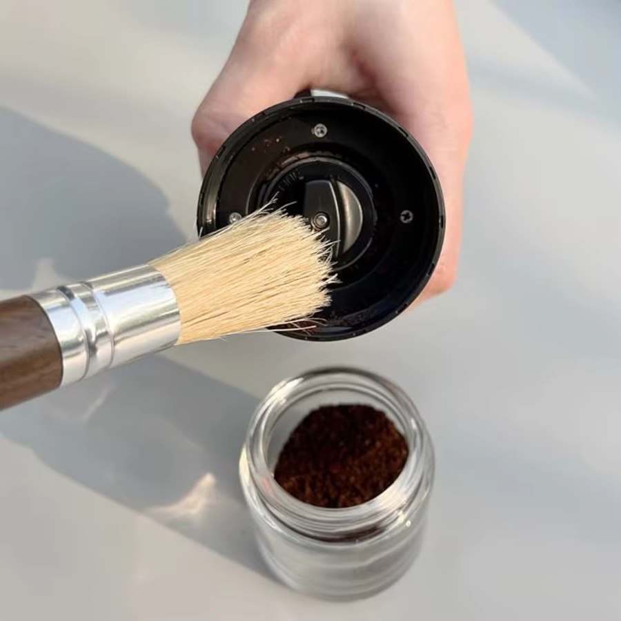 FEB.WIND Kaffeebürste und Mühlenreiniger aus Holz in Braun für Espresso-Brühgruppen, Siebträger, Schaufel und Tamper - Bild 5