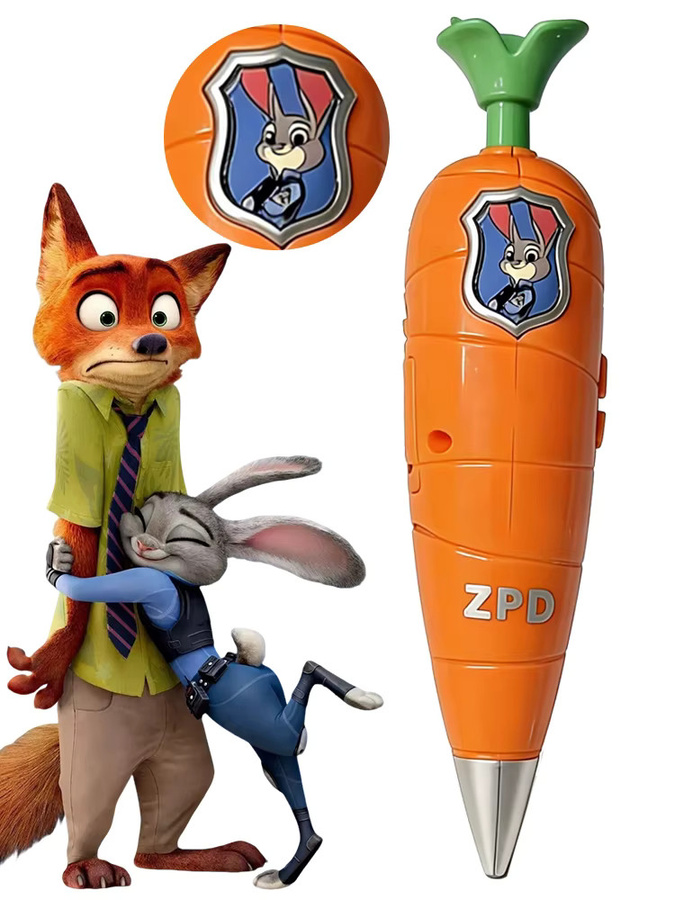 Disney Zootopia 2 Judy Hopps Karottenstift 2-in-1 Sprachstift mit 60 Sekunden Aufnahmefunktion in Orange - Bild 7