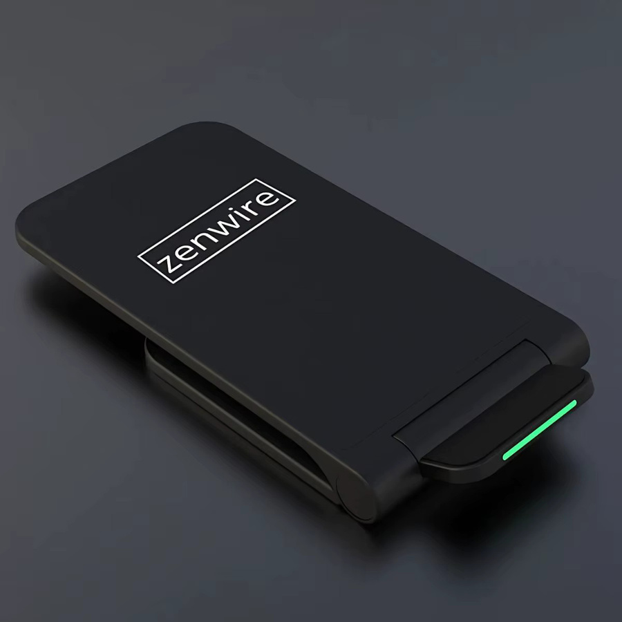 Zenwire X18A Kabellose Ladestation mit Qi-Induktion und 15W Schnellladung via USB-C in Schwarz - Bild 2