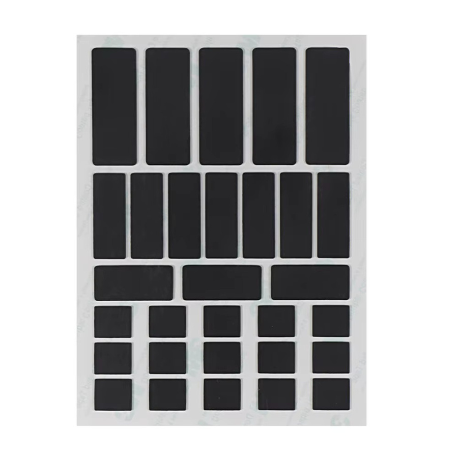 Set aus universellen Anti-Rutsch-Aufklebern für Maus und Tastatur in Schwarz - Bild 2