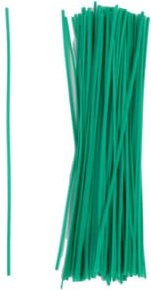 floraworld Drehbinder Pflanzstützen in Grün, 100 Stück, 15 cm - Bild 1