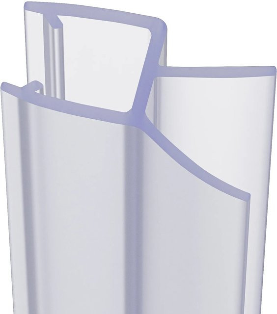 baliv Wasserabweisprofil 4-Form in Chrome und Transparent für 5-6 mm Glas - Bild 1