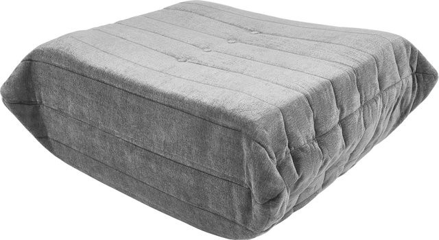 LIVARNO Indoor-Loungehocker in Grau mit Stoffbezug und gepolstertem Rahmen - Bild 1