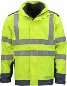 ASATEX Wetter-, Flamm- und Warnschutzjacke in Gelb/Blau, Größe M, Schutzklasse 3 - Bild 1